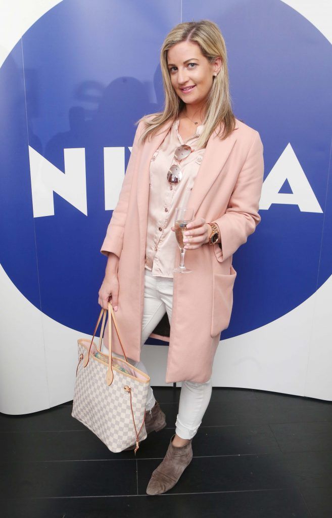 Lisa Cotter pictured as The Nivea Cleansing Blue Room hosted Lauren Murphy, The Voice UK & celebrity make-up artist as well as Dramatic Mac and the NIVEA skincare and MUA team. The event took place in Dylan Bradshaw on South William Street 2. Photo: Leon Farrell/Photocall Ireland.