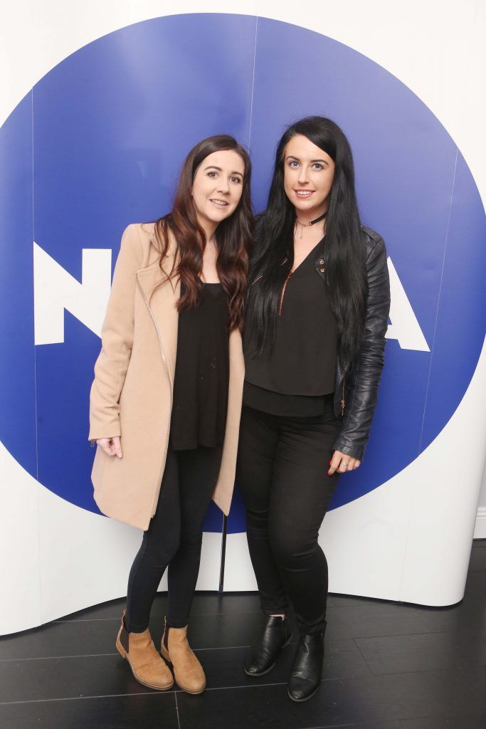 Laura Doyle and Lisa McEnef pictured as The Nivea Cleansing Blue Room hosted Lauren Murphy, The Voice UK & celebrity make-up artist as well as Dramatic Mac and the NIVEA skincare and MUA team. The event took place in Dylan Bradshaw on South William Street 2. Photo: Leon Farrell/Photocall Ireland.
