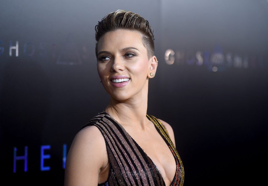 Scarlett Johansson attends the "Ghost In The Shell" premiere hosted by Paramount Pictures & DreamWorks Pictures at AMC Lincoln Square Theater on March 29, 2017 in New York City.  (Photo by Jamie McCarthy/Getty Images)