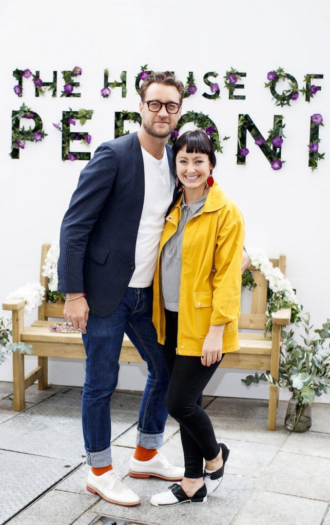 Federico Riezzo and Louisa Jane Moran pictured at the launch of The House of Peroni Presents: La Primavera at Meeting House Square in Dublin. La Primavera is a one-day only pop-up market from Peroni Nastro Azzurro, offering visitors the chance to savour the flavours of Italy in the spring. Picture Andres Poveda
