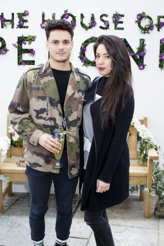 Alan Muller and Thais Silva pictured at the launch of The House of Peroni Presents: La Primavera at Meeting House Square in Dublin. La Primavera is a one-day only pop-up market from Peroni Nastro Azzurro, offering visitors the chance to savour the flavours of Italy in the spring. Picture Andres Poveda