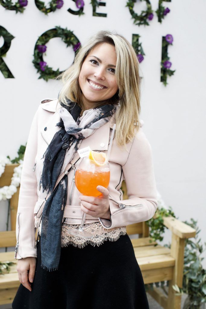 Chloe Townsend pictured at the launch of The House of Peroni Presents: La Primavera at Meeting House Square in Dublin. La Primavera is a one-day only pop-up market from Peroni Nastro Azzurro, offering visitors the chance to savour the flavours of Italy in the spring. Picture Andres Poveda