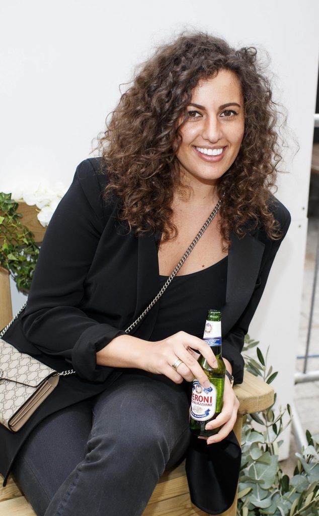 Teodora Coptil pictured at the launch of The House of Peroni Presents: La Primavera at Meeting House Square in Dublin. La Primavera is a one-day only pop-up market from Peroni Nastro Azzurro, offering visitors the chance to savour the flavours of Italy in the spring. Picture Andres Poveda
