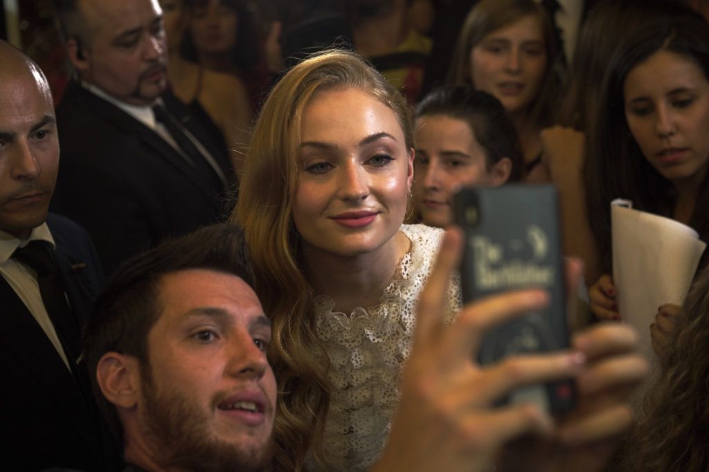 Sophie Turner attends "Game Of Thrones" fans event at the Palafox cinema on June 28, 2016 in Madrid, Spain.  (Photo by Carlos Alvarez/Getty Images)
