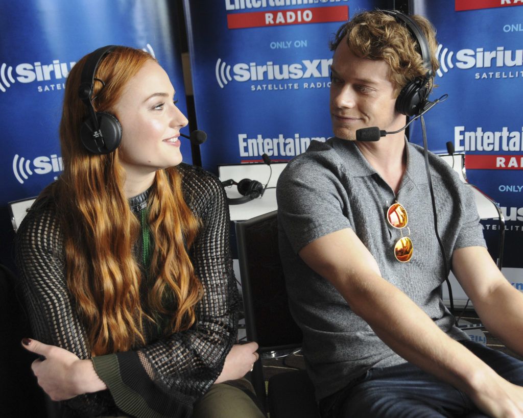 Sophie Turner and Alfie Allen attend SiriusXM's Entertainment Weekly Radio Channel Broadcasts From Comic-Con 2015 at Hard Rock Hotel San Diego on July 10, 2015 in San Diego, California.  (Photo by Vivien Killilea/Getty Images for SiriusXM)