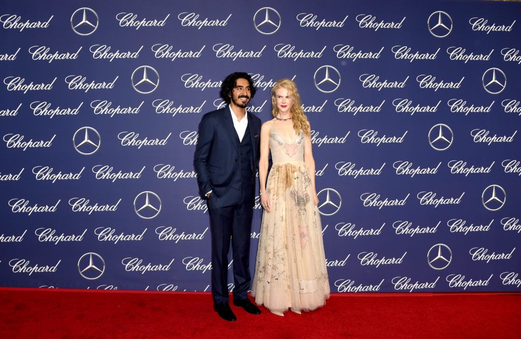 Actors Dev Patel and Nicole Kidman attend the 28th Annual Palm Springs International Film Festival Film Awards Gala at the Palm Springs Convention Center on January 2, 2017 in Palm Springs, California.  (Photo by Emma McIntyre/Getty Images)