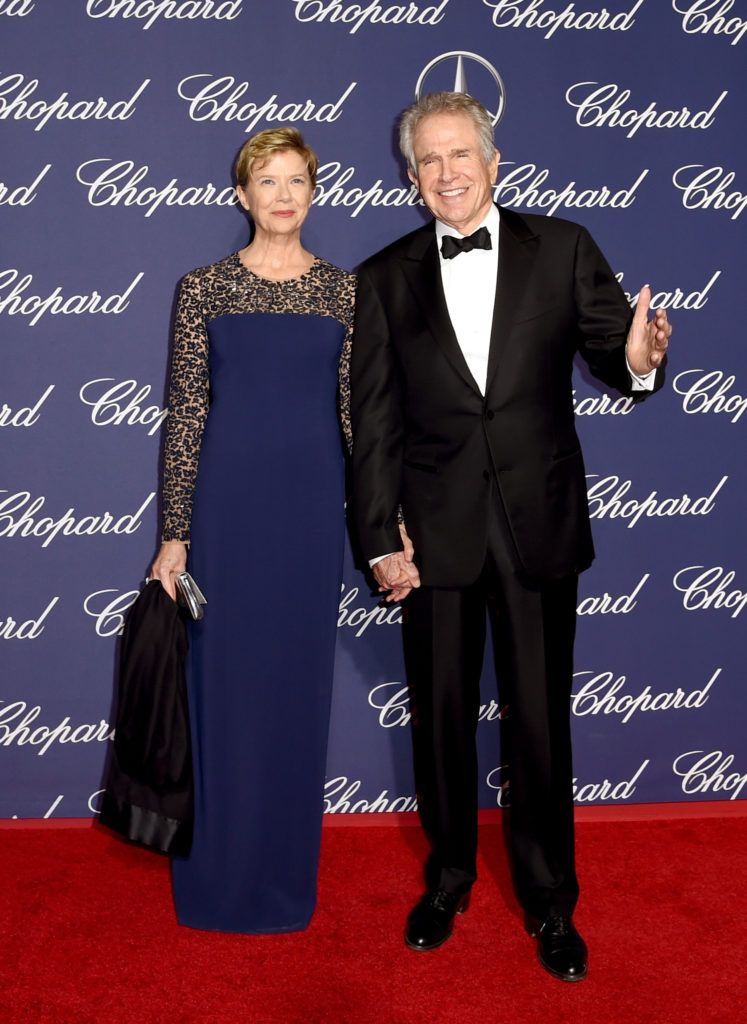 Annette Bening (L) and Warren Beatty attend the 28th Annual Palm Springs International Film Festival Film Awards Gala at the Palm Springs Convention Center on January 2, 2017 in Palm Springs, California.  (Photo by Emma McIntyre/Getty Images)