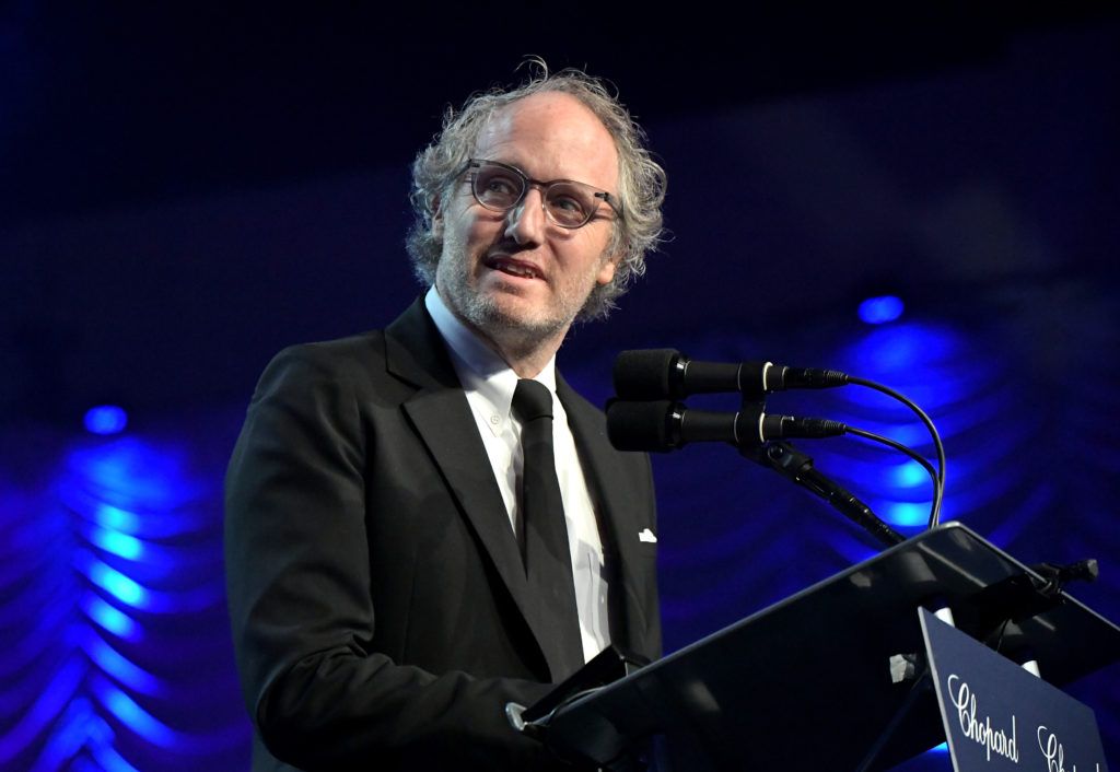 Director Mike Mills speaks onstage at the 28th Annual Palm Springs International Film Festival Film Awards Gala at the Palm Springs Convention Center on January 2, 2017 in Palm Springs, California.  (Photo by Charley Gallay/Getty Images for Palm Springs International Film Festival)