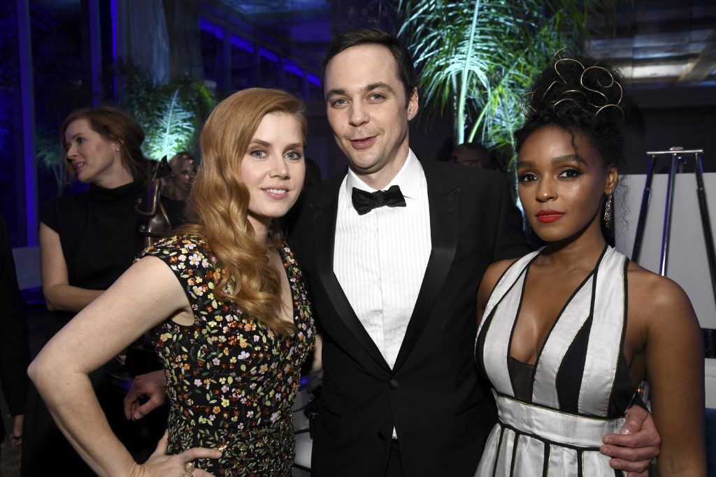 Amy Adams, Jim Parsons and Janelle Monae attend the after party for the 28th Annual Palm Springs International Film Festival Film Awards Gala at the Palm Springs Convention Center on January 2, 2017 in Palm Springs, California.  (Photo by Frazer Harrison/Getty Images for Palm Springs International Film Festival)