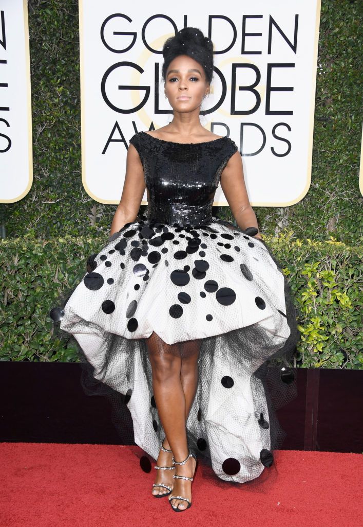 BEVERLY HILLS, CA - JANUARY 08:  Musician/Actress Janelle Monae attends the 74th Annual Golden Globe Awards at The Beverly Hilton Hotel on January 8, 2017 in Beverly Hills, California.  (Photo by Frazer Harrison/Getty Images)