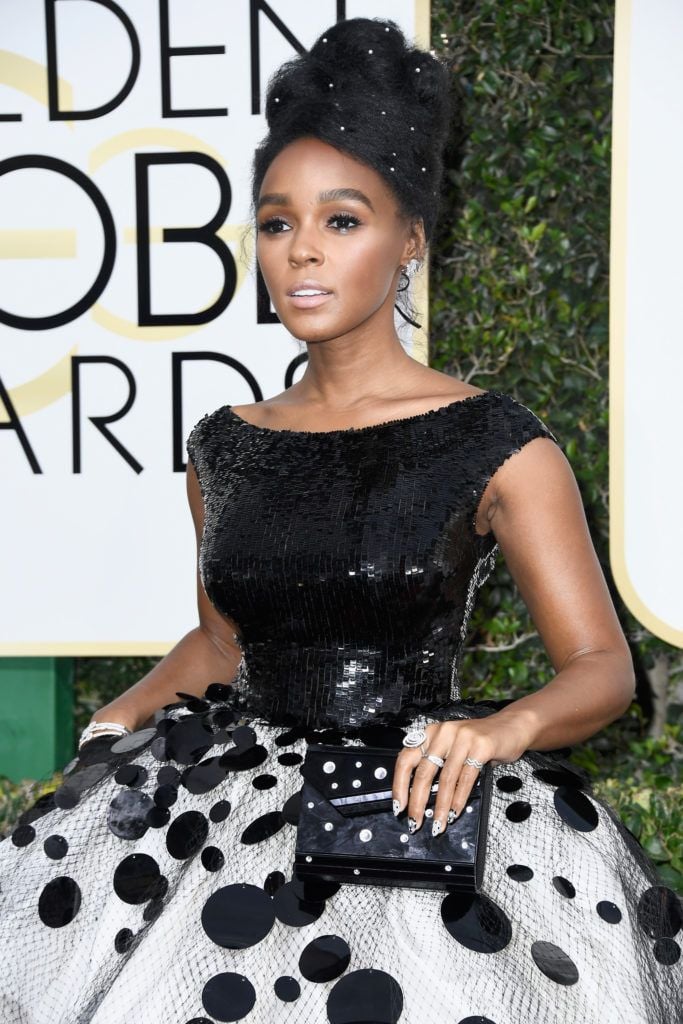 BEVERLY HILLS, CA - JANUARY 08:  Musician/Actress Janelle Monae attends the 74th Annual Golden Globe Awards at The Beverly Hilton Hotel on January 8, 2017 in Beverly Hills, California.  (Photo by Frazer Harrison/Getty Images)