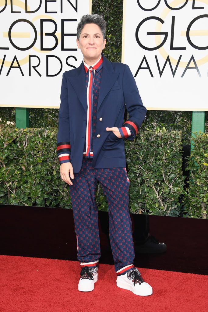 BEVERLY HILLS, CA - JANUARY 08:  Writer/director Jill Soloway attends the 74th Annual Golden Globe Awards at The Beverly Hilton Hotel on January 8, 2017 in Beverly Hills, California.  (Photo by Frazer Harrison/Getty Images)