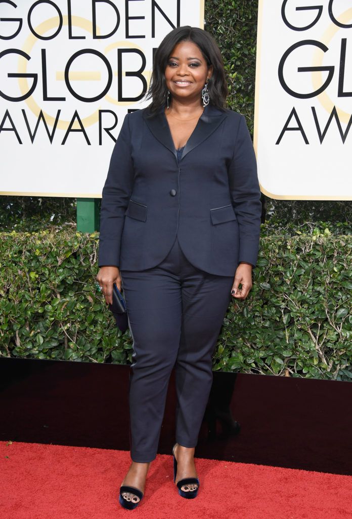 BEVERLY HILLS, CA - JANUARY 08:  Actress Octavia Spencer attends the 74th Annual Golden Globe Awards at The Beverly Hilton Hotel on January 8, 2017 in Beverly Hills, California.  (Photo by Frazer Harrison/Getty Images)