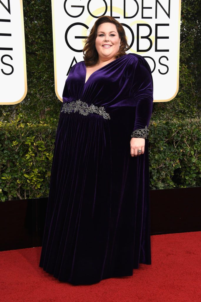 BEVERLY HILLS, CA - JANUARY 08:  Actress Chrissy Metz attends the 74th Annual Golden Globe Awards at The Beverly Hilton Hotel on January 8, 2017 in Beverly Hills, California.  (Photo by Frazer Harrison/Getty Images)