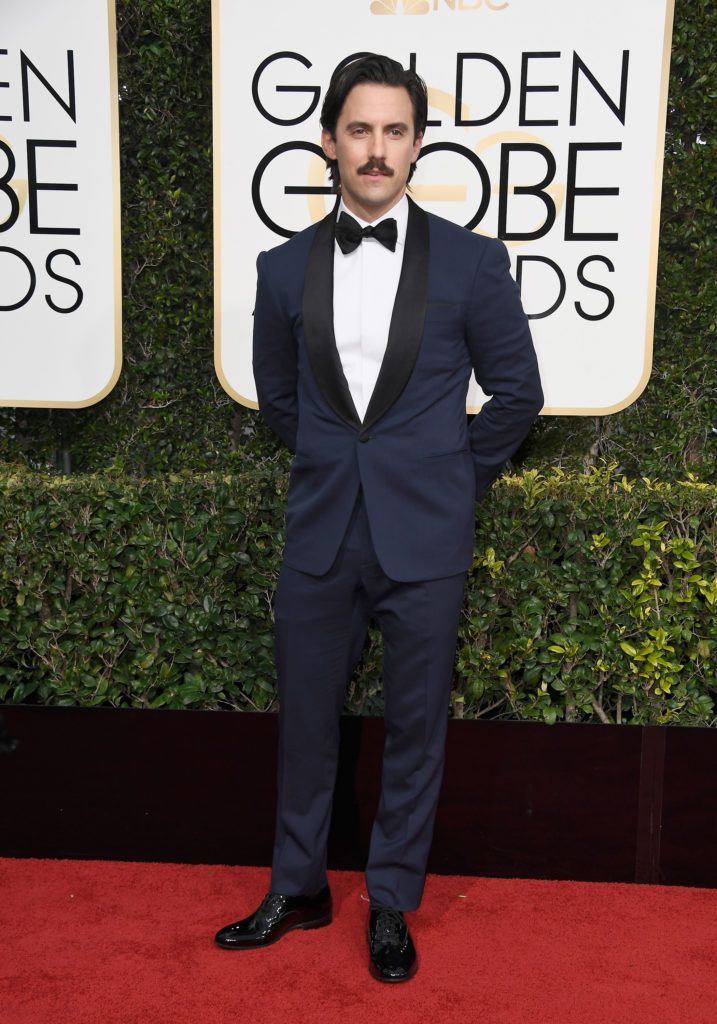 BEVERLY HILLS, CA - JANUARY 08: Actor Milo Ventimiglia attends the 74th Annual Golden Globe Awards at The Beverly Hilton Hotel on January 8, 2017 in Beverly Hills, California.  (Photo by Frazer Harrison/Getty Images)
