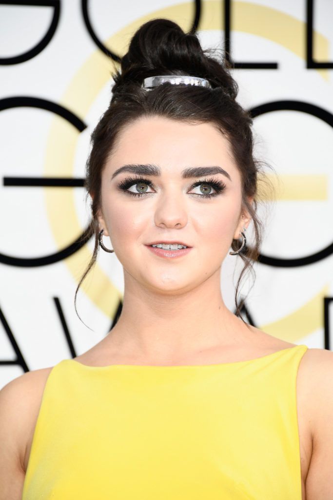 BEVERLY HILLS, CA - JANUARY 08:  Actress Maisie Williams attends the 74th Annual Golden Globe Awards at The Beverly Hilton Hotel on January 8, 2017 in Beverly Hills, California.  (Photo by Frazer Harrison/Getty Images)