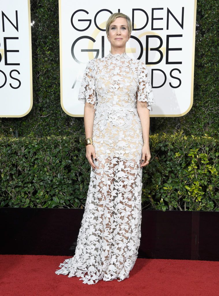 BEVERLY HILLS, CA - JANUARY 08:  Actress Kristen Wiig attends the 74th Annual Golden Globe Awards at The Beverly Hilton Hotel on January 8, 2017 in Beverly Hills, California.  (Photo by Frazer Harrison/Getty Images)