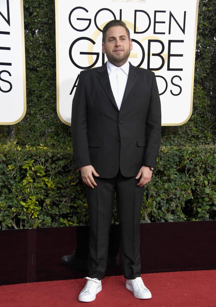 BEVERLY HILLS, CA - JANUARY 08:  Actor Jonah Hill attends the 74th Annual Golden Globe Awards at The Beverly Hilton Hotel on January 8, 2017 in Beverly Hills, California.  (Photo by Frazer Harrison/Getty Images)