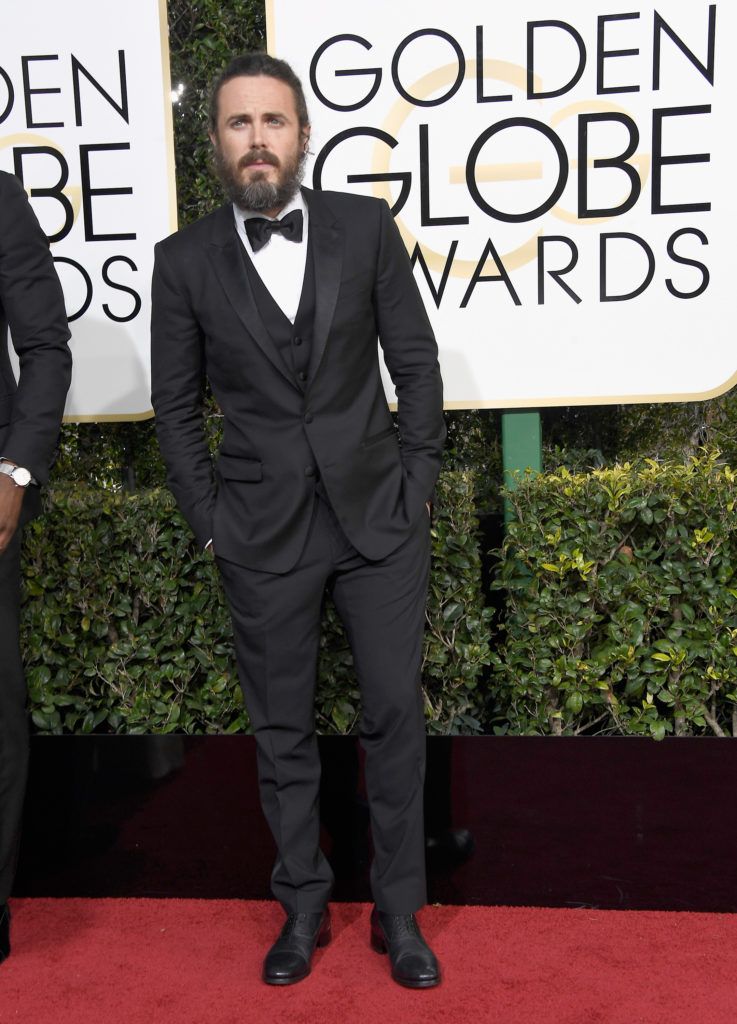 BEVERLY HILLS, CA - JANUARY 08:  Actor Casey Affleck attends the 74th Annual Golden Globe Awards at The Beverly Hilton Hotel on January 8, 2017 in Beverly Hills, California.  (Photo by Frazer Harrison/Getty Images)