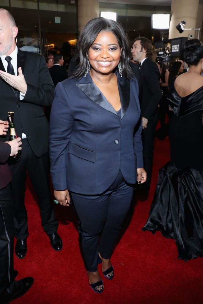 BEVERLY HILLS, CA - JANUARY 08:  Actress Octavia Spencer at the 74th annual Golden Globe Awards sponsored by FIJI Water at The Beverly Hilton Hotel on January 8, 2017 in Beverly Hills, California.  (Photo by Jonathan Leibson/Getty Images for FIJI Water)