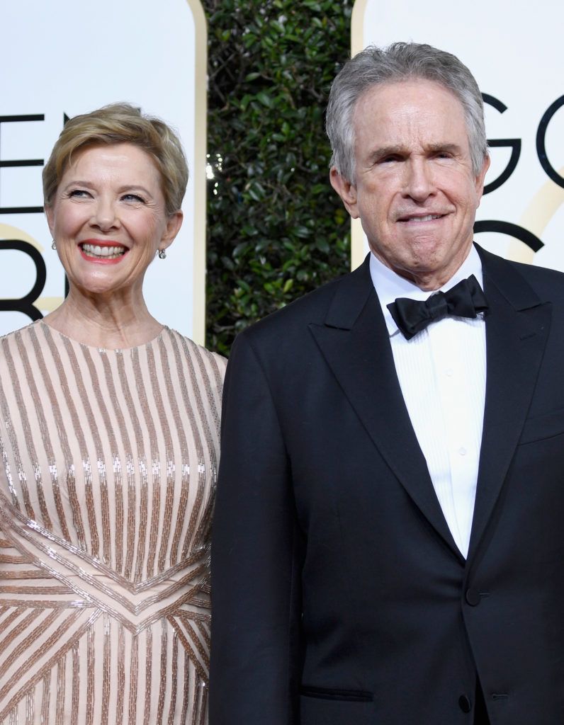 BEVERLY HILLS, CA - JANUARY 08:  Actors Annette Bening and Warren Beatty attend the 74th Annual Golden Globe Awards at The Beverly Hilton Hotel on January 8, 2017 in Beverly Hills, California.  (Photo by Frazer Harrison/Getty Images)