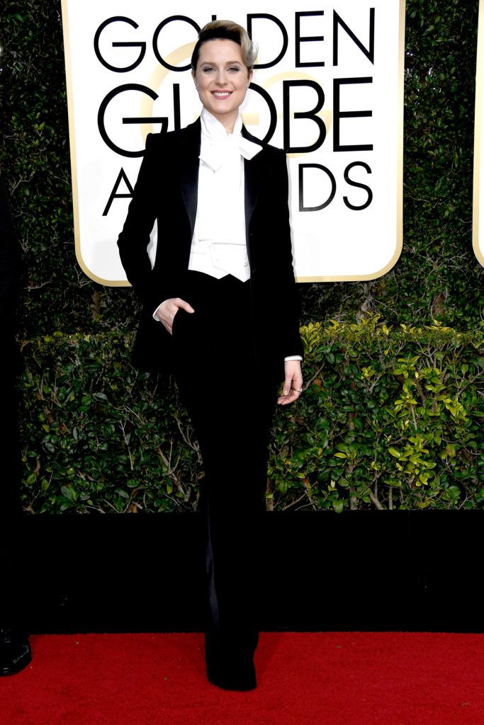 BEVERLY HILLS, CA - JANUARY 08:  Actress Evan Rachel Wood attends the 74th Annual Golden Globe Awards at The Beverly Hilton Hotel on January 8, 2017 in Beverly Hills, California.  (Photo by Frazer Harrison/Getty Images)