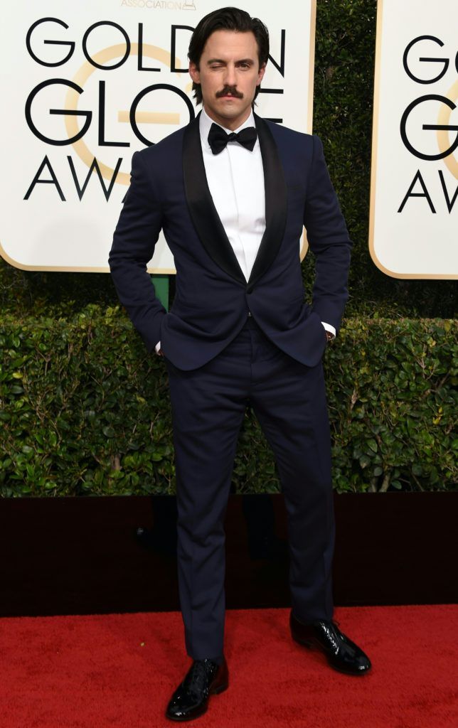 Milo Ventimiglia arrives at the 74th annual Golden Globe Awards, January 8, 2017, at the Beverly Hilton Hotel in Beverly Hills, California.        (Photo VALERIE MACON/AFP/Getty Images)