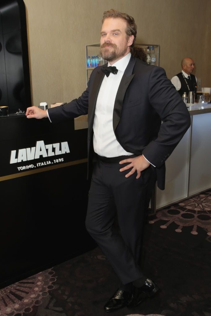 BEVERLY HILLS, CA - JANUARY 08:  Actor David Harbour attends the 74th Annual Golden Globe Awards sponsored by Lavazza, an Italian coffee brand at The Beverly Hilton Hotel on January 8, 2017 in Beverly Hills, California.  (Photo by Ari Perilstein/Getty Images for Lavazza)