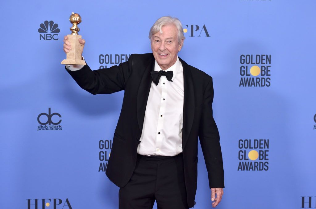 BEVERLY HILLS, CA - JANUARY 08:  Director Paul Verhoeven, winner of Best Foreign Language Film for 'Elle,' poses in the press room during the 74th Annual Golden Globe Awards at The Beverly Hilton Hotel on January 8, 2017 in Beverly Hills, California.  (Photo by Alberto E. Rodriguez/Getty Images)