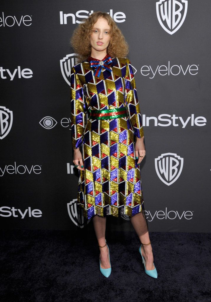 BEVERLY HILLS, CA - JANUARY 08:  Actress Petra Collins attends The 2017 InStyle and Warner Bros. 73rd Annual Golden Globe Awards Post-Party at The Beverly Hilton Hotel on January 8, 2017 in Beverly Hills, California.  (Photo by John Sciulli/Getty Images for InStyle)