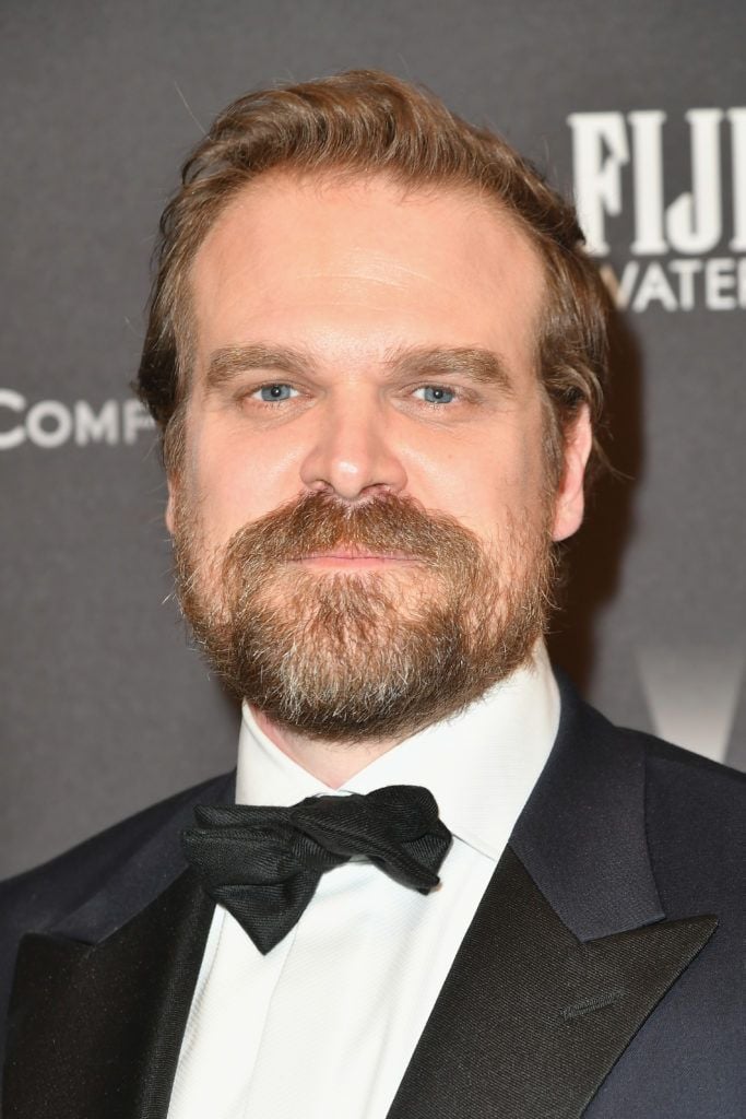 BEVERLY HILLS, CA - JANUARY 08:  Actor David Harbour attends The Weinstein Company and Netflix Golden Globe Party, presented with FIJI Water, Grey Goose Vodka, Lindt Chocolate, and Moroccanoil at The Beverly Hilton Hotel on January 8, 2017 in Beverly Hills, California.  (Photo by Earl Gibson III/Getty Images)