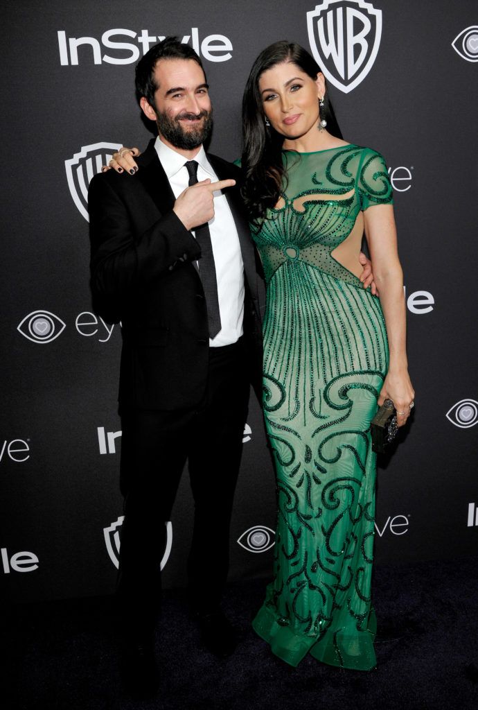 BEVERLY HILLS, CA - JANUARY 08:  Actors Jay Duplass (L) and Trace Lysette attend The 2017 InStyle and Warner Bros. 73rd Annual Golden Globe Awards Post-Party at The Beverly Hilton Hotel on January 8, 2017 in Beverly Hills, California.  (Photo by John Sciulli/Getty Images for InStyle)