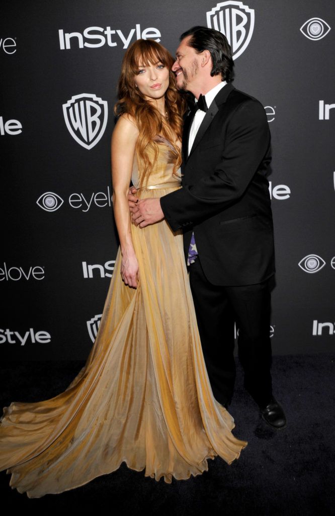 BEVERLY HILLS, CA - JANUARY 08:  Actors Francesca Eastwood (L) and Clifton Collins Jr. attend The 2017 InStyle and Warner Bros. 73rd Annual Golden Globe Awards Post-Party at The Beverly Hilton Hotel on January 8, 2017 in Beverly Hills, California.  (Photo by John Sciulli/Getty Images for InStyle)