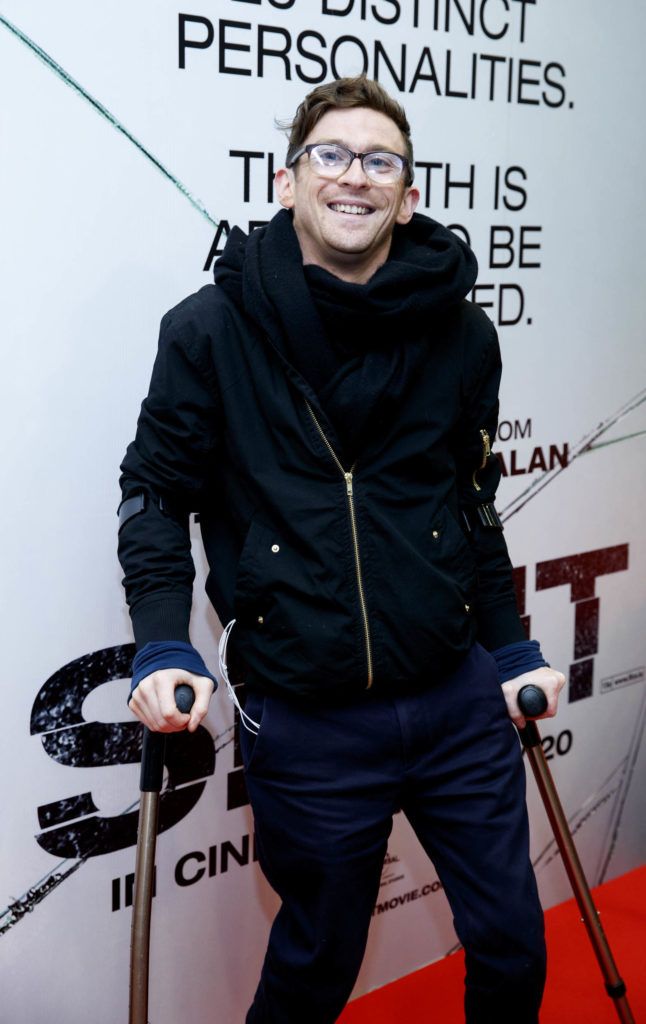 Paddy Smyth pictured at a special preview screening of M. Night Shyamalan’s new film SPLIT at ODEON Point Village. SPLIT is in cinemas nationwide January 20th. Picture Andres Poveda