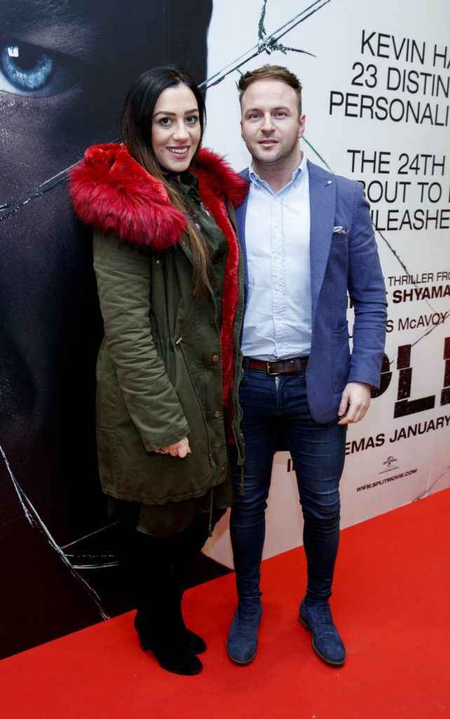 Niamh Gafney and Wayne Lawlor pictured at a special preview screening of M. Night Shyamalan’s new film SPLIT at ODEON Point Village. SPLIT is in cinemas nationwide January 20th. Picture Andres Poveda