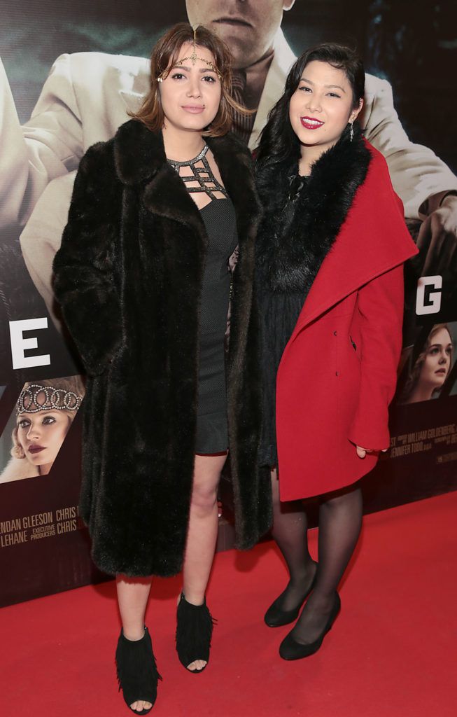 Giovana Marques and Hanna Yuri at the Irish premiere screening of Ben Affleck's new film  Live by  Night at the Savoy Cinema, Dublin. 
Picture:Brian McEvoy
