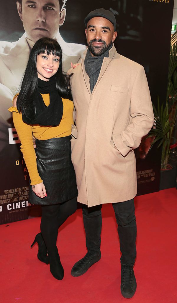 Olivia Hogan and Luke Sweetman at the Irish premiere screening of Ben Affleck's new film  Live by  Night at the Savoy Cinema, Dublin. 
Picture:Brian McEvoy
