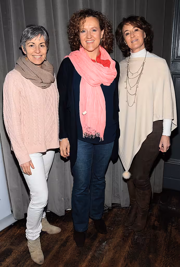 Grainne O Kane Shirena O Brien and Jennifer Haskins at the launch of Andrea Hayes's book My Life Goals Journal at Farrier and Draper, Dublin. Picture: Brian McEvoy.