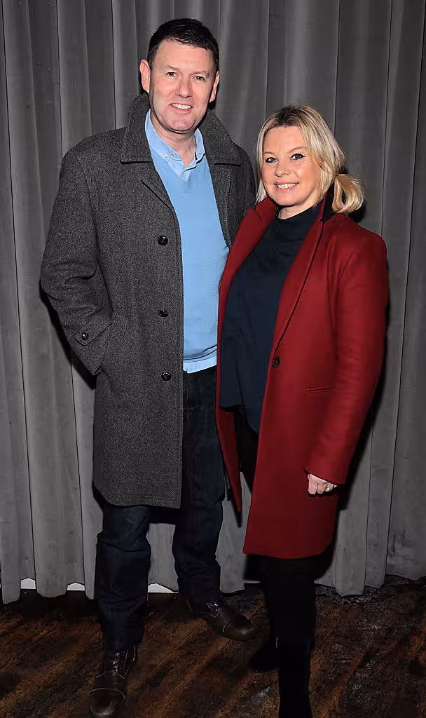 Robbie Kane and Aine Tobin at the launch of Andrea Hayes's book My Life Goals Journal at Farrier and Draper, Dublin. Picture: Brian McEvoy.
