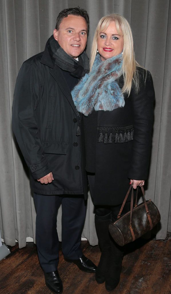 Calum Watson and Jayne Watson at the launch of Andrea Hayes's book My Life Goals Journal at Farrier and Draper, Dublin. Picture: Brian McEvoy.