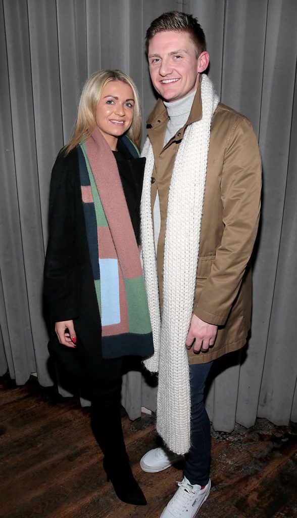 Grace Kate Campion and Shane Burke at the launch of Andrea Hayes's book My Life Goals Journal at Farrier and Draper, Dublin. Picture: Brian McEvoy.