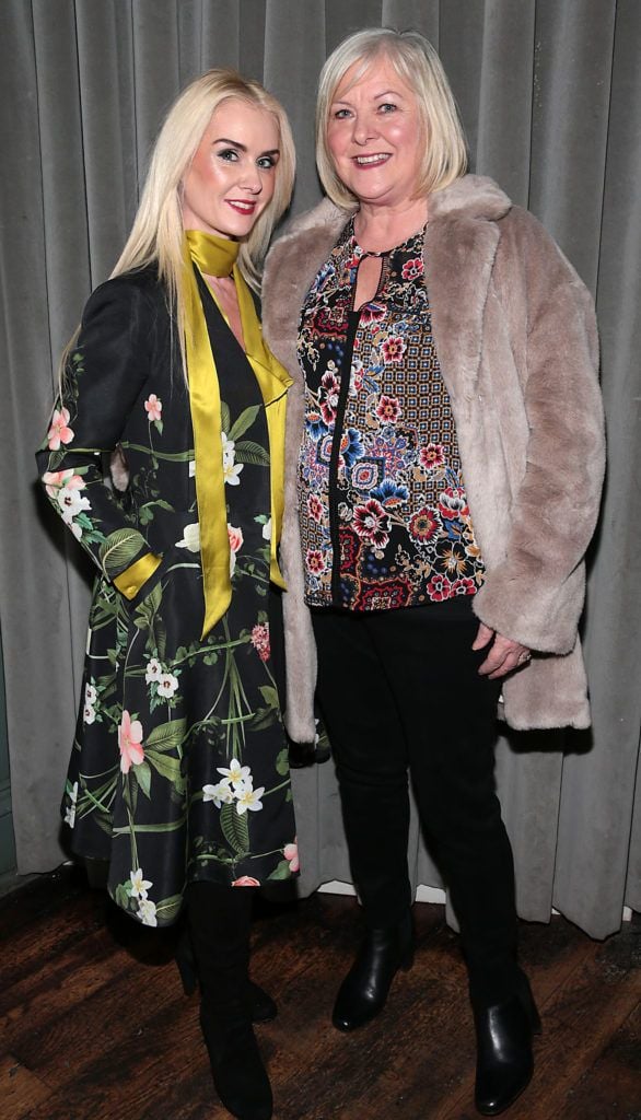 Aisling Holly and Maria Scanlan at the launch of Andrea Hayes's book My Life Goals Journal at Farrier and Draper, Dublin. Picture: Brian McEvoy.