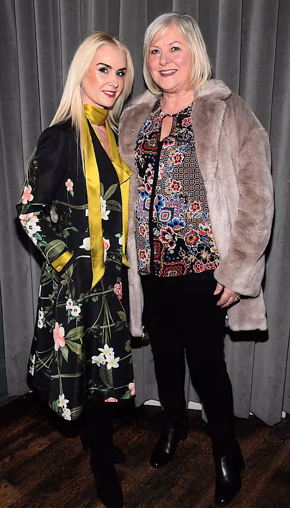 Aisling Holly and Maria Scanlan at the launch of Andrea Hayes's book My Life Goals Journal at Farrier and Draper, Dublin. Picture: Brian McEvoy.