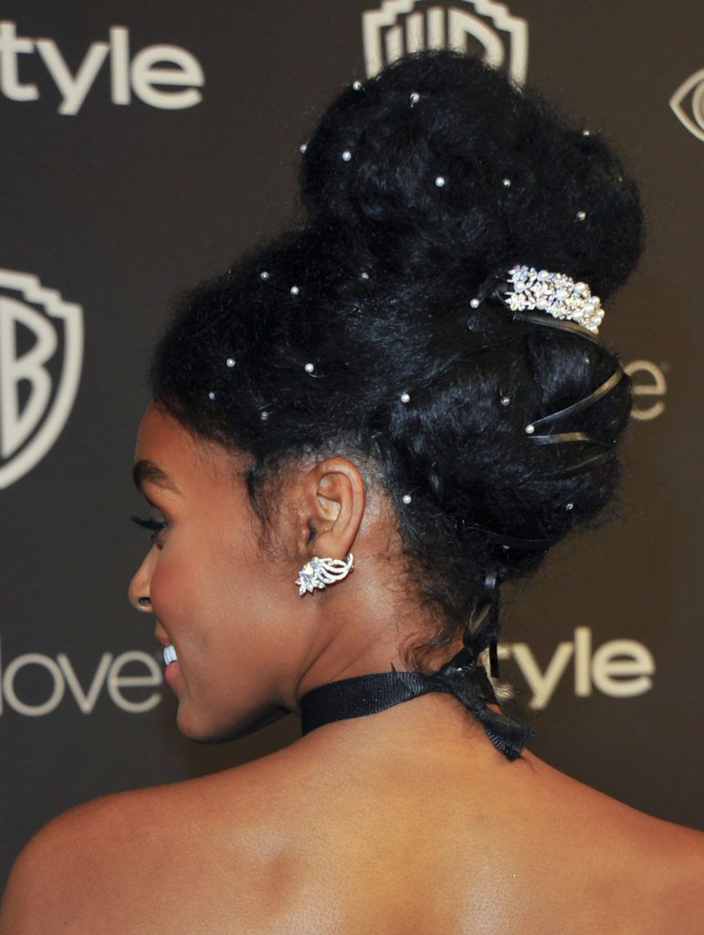 Janelle Monae attends the 18th Post-Golden Globes Party hosted by Warner Bros Pictures and InStyle at the Beverly Hilton Hotel on January 8, 2017 in Beverly Hills, California.  (Photo LILLY LAWRENCE/AFP/Getty Images)