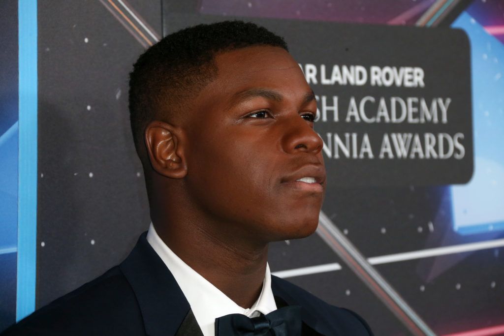 John Boyega attends the 2015 Jaguar Land Rover British Academy Britannia Awards presented by American Airlines at The Beverly Hilton Hotel on October 30, 2015 in Beverly Hills, California.  (Photo by Frederick M. Brown/Getty Images for BAFTA LA)