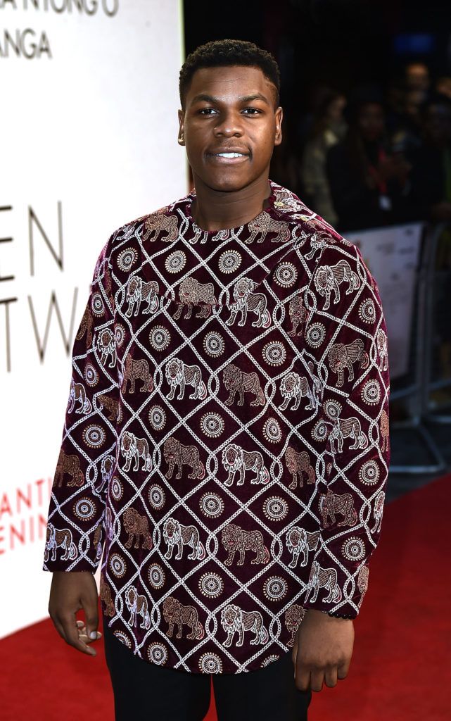 John Boyega attends the Gala Screening of Disney's 'Queen Of Katwe' during the 60th BFI London Film Festival at Odeon Leicester Square on October 9, 2016 in London, England.  (Photo by Jeff Spicer/Getty Images for Disney)