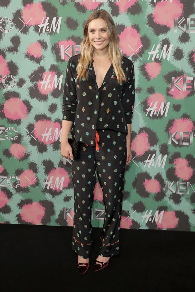 Elizabeth Olsen attends KENZO x HandM Launch Event Directed By Jean-Paul Goude'  at Pier 36 on October 19, 2016 in New York City.  (Photo by Neilson Barnard/Getty Images for H&M)