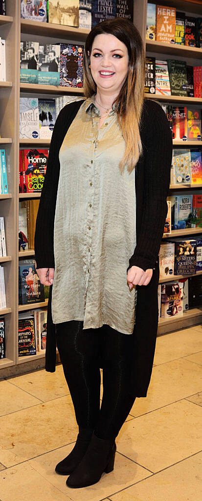 Kerrie Sweeney at the launch of Annmarie O'Connor's new book, The Happy Medium at Dubray Books Grafton Street Dublin (Picture Brian McEvoy).