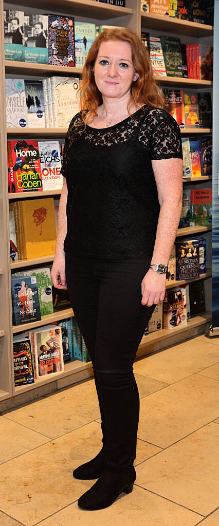 Niamh Ryan at the launch of Annmarie O'Connor's new book, The Happy Medium at Dubray Books Grafton Street Dublin (Picture Brian McEvoy).