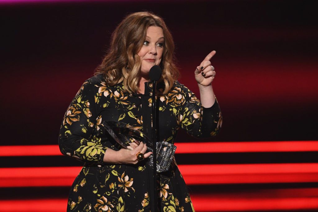 LOS ANGELES, CA - JANUARY 18:  Actress Melissa McCarthy accepts Favorite Comedic Movie Actress onstage during the People's Choice Awards 2017 at Microsoft Theater on January 18, 2017 in Los Angeles, California.  (Photo by Kevin Winter/Getty Images)